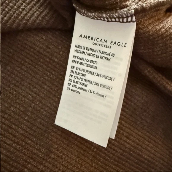 AE | Hey Baby | Waffle | Tee | Brown - Picture 11 of 14